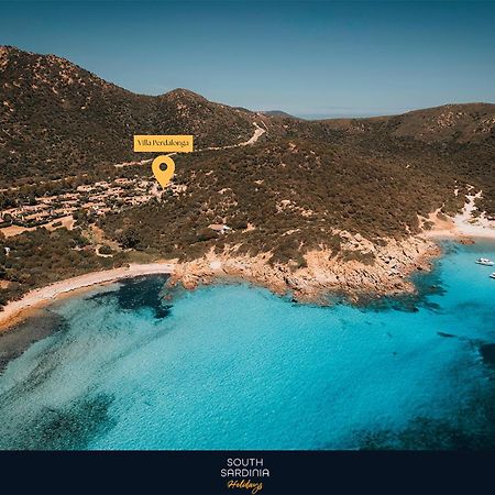 Villa Perdalonga, Vista Mare Sea View Tuerredda Teulada Buitenkant foto